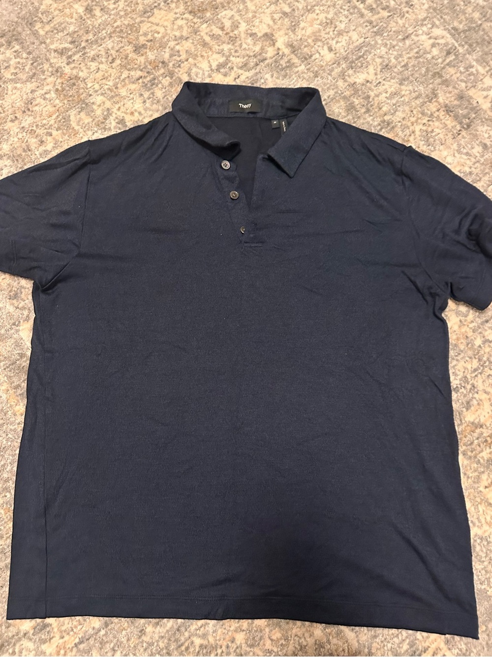 Theory Men's Dark Navy Polo Top